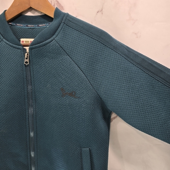 Triple Five Soul NYC Jacket Womens Small Green Bomber Vintage Active - Picture 11 of 12